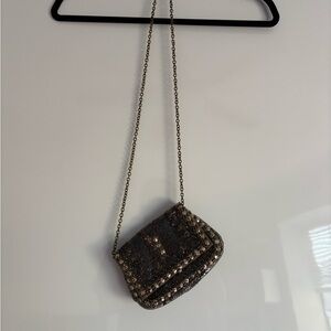 Elegant Gold and Silver Women's Bag